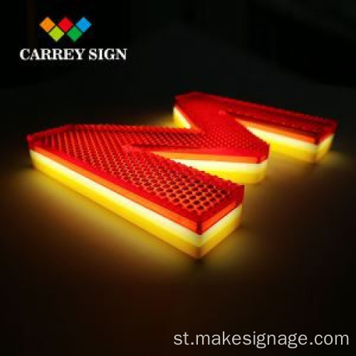 Vinyl e bonesitse lengolo la Acrylic